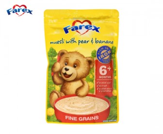Farex 婴儿高铁营养米粉 6个月+ 125克 香梨香蕉口味【保质期：2021.06】